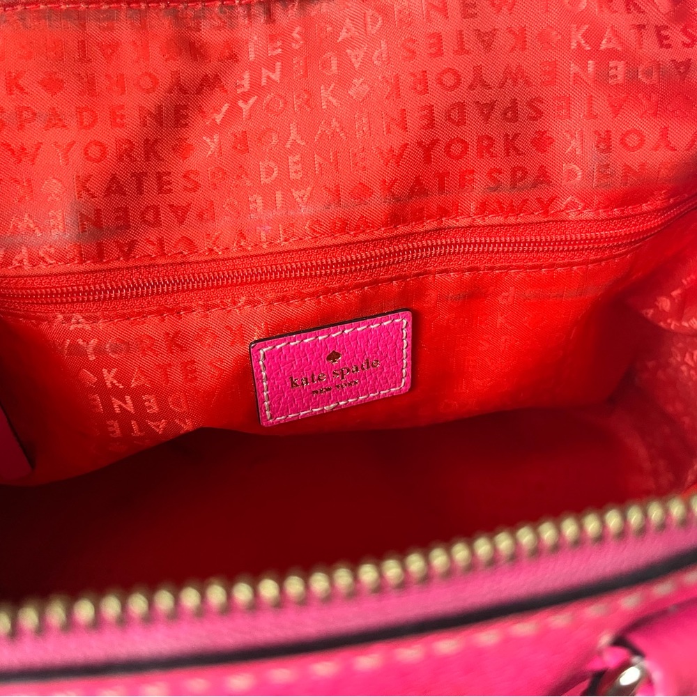 kate spade Hot Pink Leather Crossbody Satchel - Picture 8 of 16